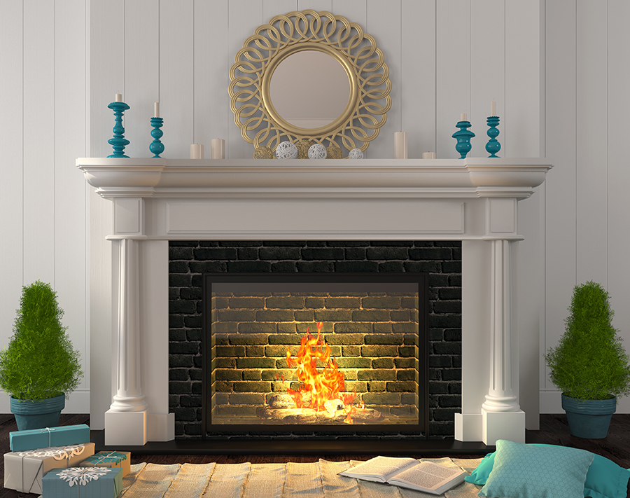 brick fireplace1