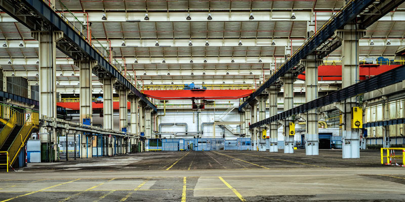 empty warehouse interior