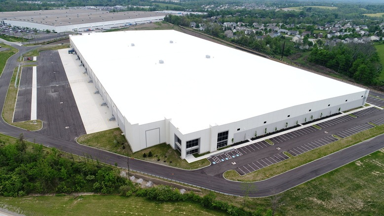 commercial building with silicone roof coating