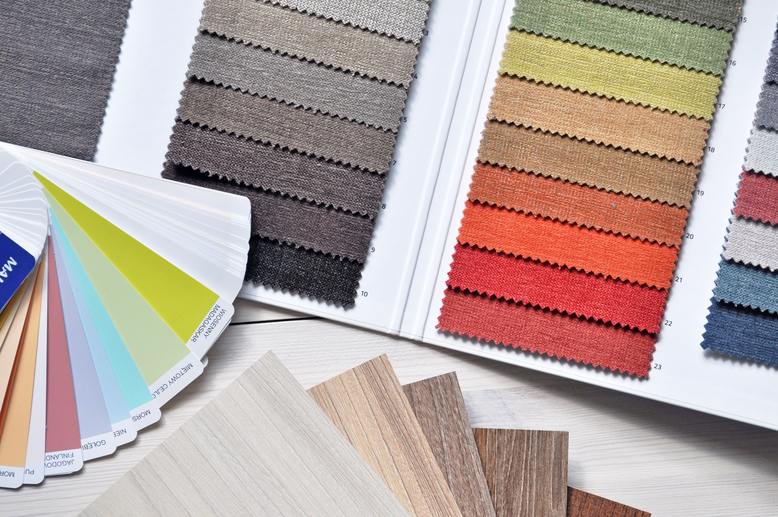 selection of paint colors for interior painting project