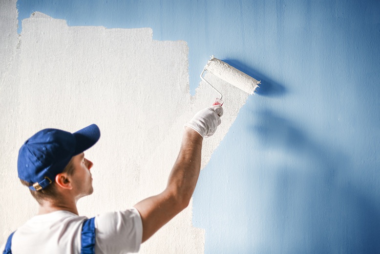 commercial painter painting commercial building interior