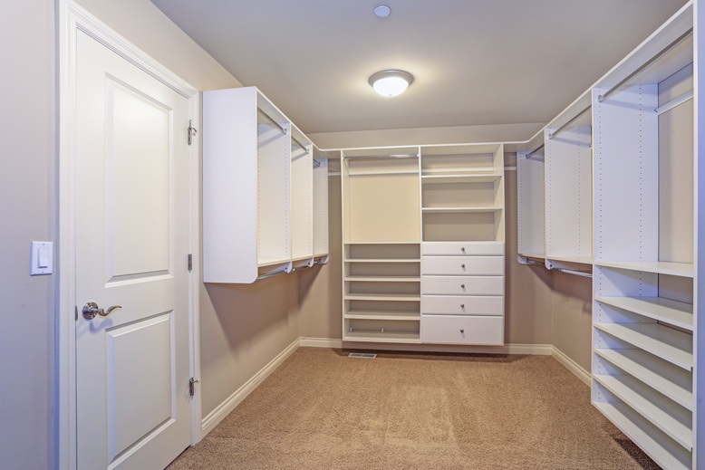 closet freshly painted by professional interior painters