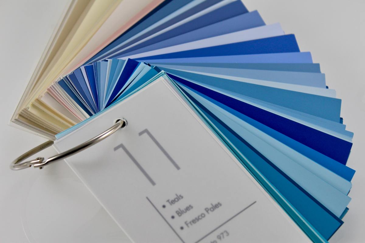 paint swatches to help homeowner choose interior paint color