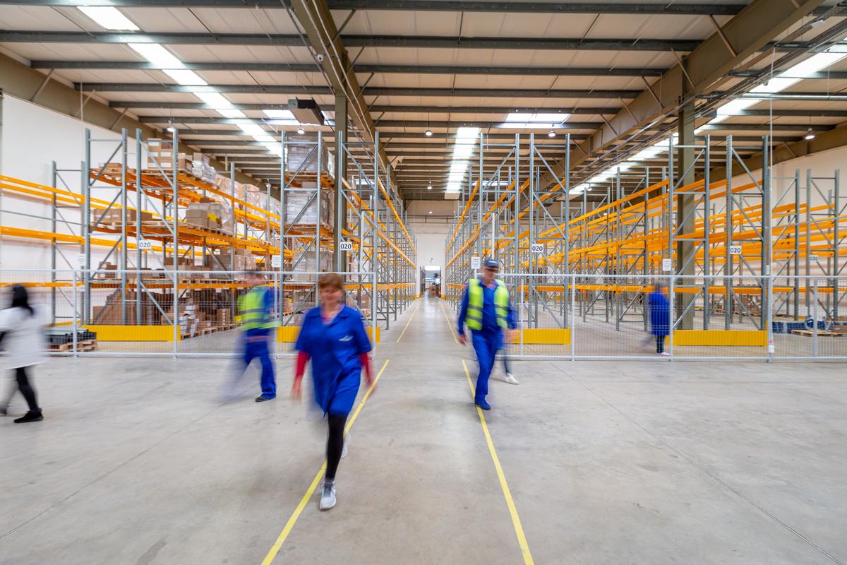 workers in a warehouse