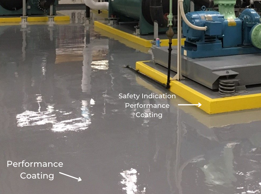 Performance Coatings in Mechanical Room 