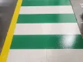 auto manufacturing plant safety aisles repainted