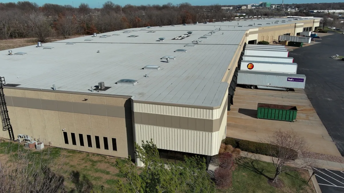 switzer 1 warehouse caulking and repaint project in overland park, ks